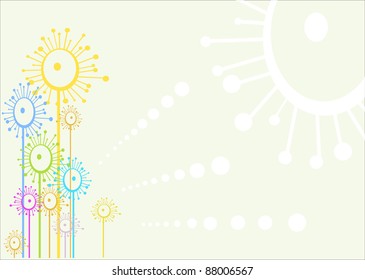abstract background Flowers