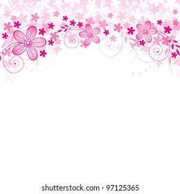 Abstrakter Hintergrund mit Blumen