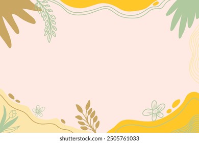 Abstract background flowers with blank space