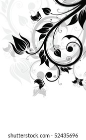Abstract Background with flowers and butterfly for your design