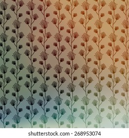 Abstract background with flowers for design can be used for invitation, congratulation