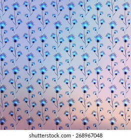 Abstract background with flowers for design can be used for invitation, congratulation