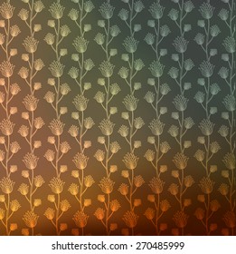 Abstract background with flowers for design can be used for invitation, congratulation