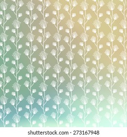 Abstract background with flowers for design can be used for invitation, congratulation