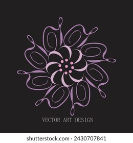  fondo abstracto con plantilla de diseño de flores