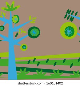 abstract background with flowers pattern