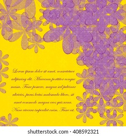Abstract  background with flowers pattern. Eps10 Vector illustration