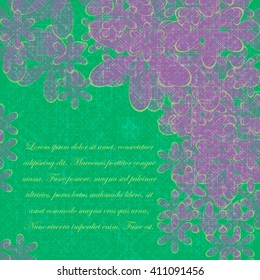 Abstract  background with flowers pattern. Eps10 Vector illustration