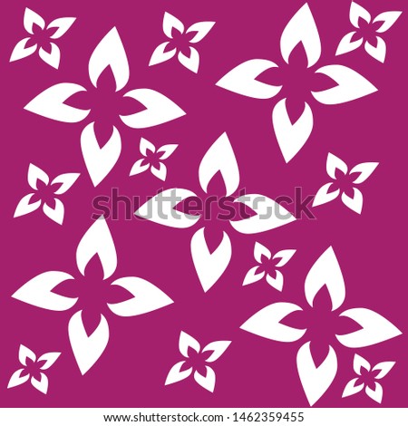 Abstract background with flowers and pink nuances designs vector 