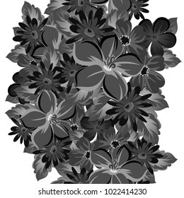 abstract background of flowers. seamless pattern for card designs, greeting cards, birthday invitations, Valentine's day, party, holiday. Vector illustration.