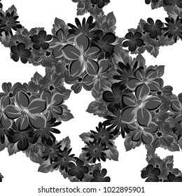 abstract background of flowers. seamless pattern for card designs, greeting cards, birthday invitations, Valentine's day, party, holiday. Vector illustration.