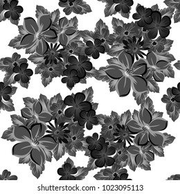 abstract background of flowers. seamless pattern for card designs, greeting cards, birthday invitations, Valentine's day, party, holiday. Vector illustration.