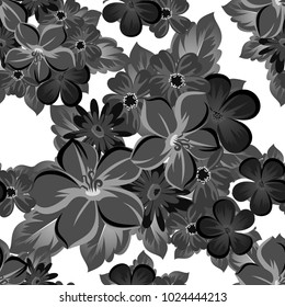 abstract background of flowers. seamless pattern for card designs, greeting cards, birthday invitations, Valentine's day, party, holiday. Vector illustration.