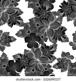 abstract background of flowers. seamless pattern for card designs, greeting cards, birthday invitations, Valentine's day, party, holiday. Vector illustration.