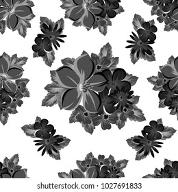 abstract background of flowers. seamless pattern for card designs, greeting cards, birthday invitations, Valentine's day, party, holiday. Vector illustration.