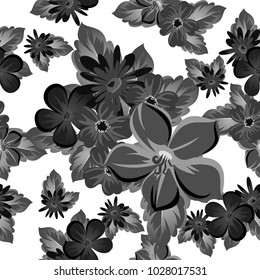 abstract background of flowers. seamless pattern for card designs, greeting cards, birthday invitations, Valentine's day, party, holiday. Vector illustration.