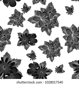 abstract background of flowers. seamless pattern for card designs, greeting cards, birthday invitations, Valentine's day, party, holiday. Vector illustration.