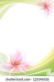 Abstract background with flowers and space for your text