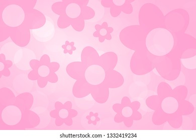 Abstract background with flowers. Template for design