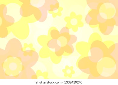 Abstract background with flowers. Template for design