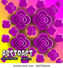 ilustración vectorial de flores de fondo abstractas