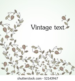 Abstract background with  flowers. vector illustration