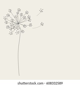 Fondo abstracto con flores. Ilustración del vector EPS10