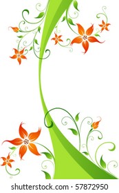 Abstract Background with flowers for your design