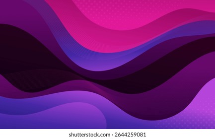 Fundo abstrato com ametista fluente como ondas.