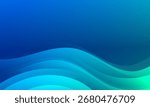 Abstract background with a flowing aqua wave. 