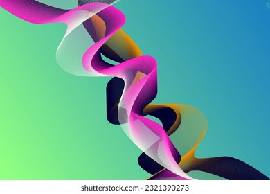 abstract background of flowing color waves