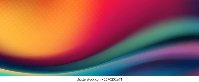 Abstract background with a flowing  colorful gradient