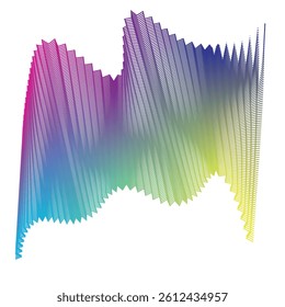  abstract background with flowing cyber particles