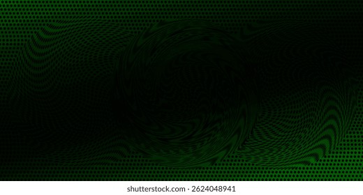 Abstract background flowing dots particle wave blue and light green. Technology, biology, science and dynamic illustration concept.