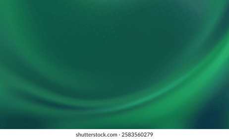 Abstract background with a flowing emerald green texture