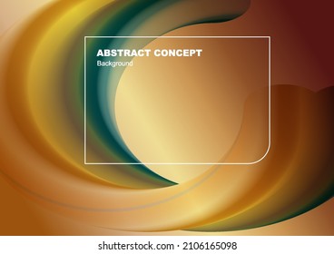 fondo abstracto de fluir fluido con marco y texto.
