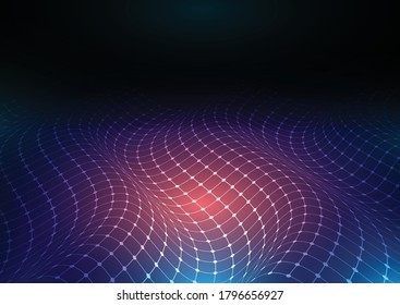 Abstract background with a flowing grid design