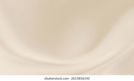 Abstract background with flowing ivory silk hues