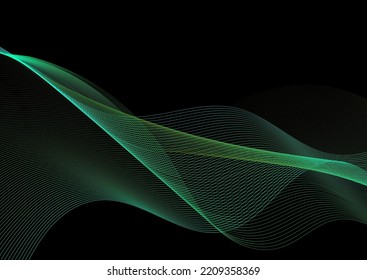 Fondo abstracto con un diseño de líneas fluidas