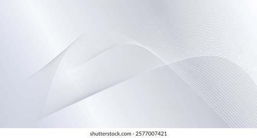 Abstract background with flowing lines. Digital future technology simple modern