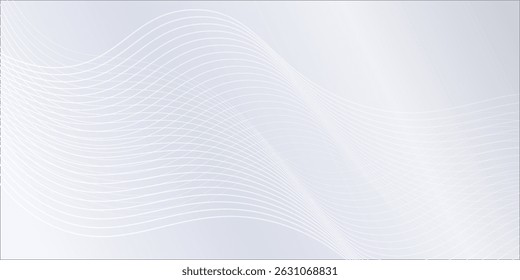 Abstract background with flowing lines. Digital future technology simple modern