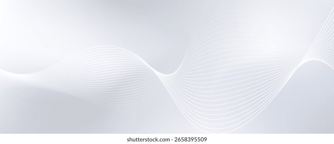 Fundo abstrato com linhas fluindo. Tecnologia digital do futuro simples moderna