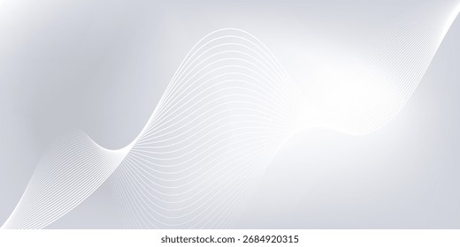 Abstract background with flowing lines. Digital future style