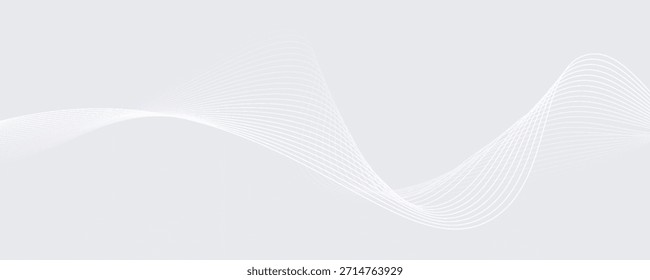 Abstract background with flowing lines. Digital future technology simple modern