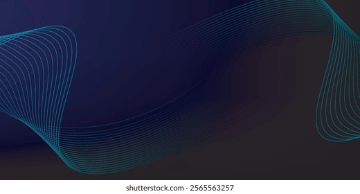 Abstract background with flowing lines. Dynamic waves. Vector illustration.