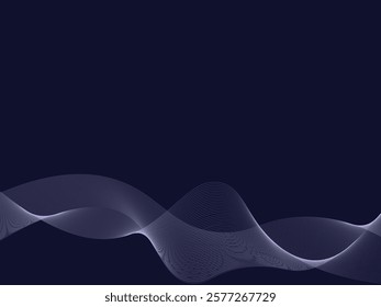 Abstract background with flowing lines. Dynamic waves. Vector illustration.