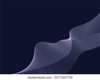 Abstract background with flowing lines. Dynamic waves. Vector illustration.