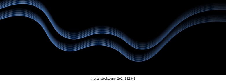 Abstract background with flowing lines. Dynamic waves. Vector illustration