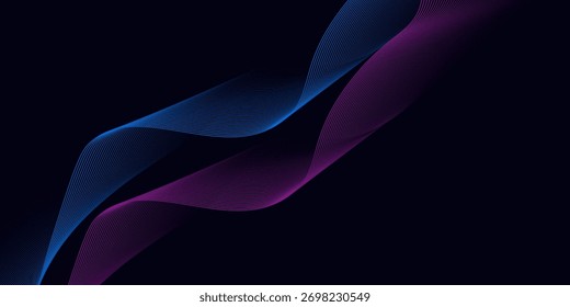 Abstract background with flowing lines. Dynamic waves. Vector illustration. eps10 