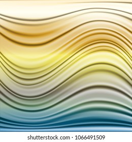 Abstract background with flowing lines and waves. Fractal composition of shadows and light. Vector illustration